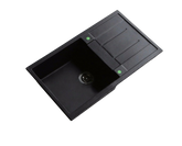 780*500mm Black Granite - Quartz Stone kitchen sink Single bowl with drainer
